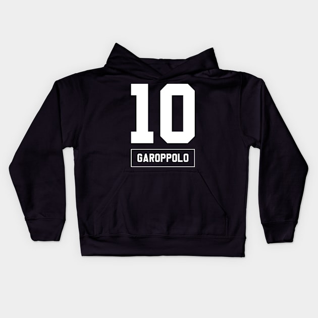 Jimmy Garoppolo San Francisco 49ers Kids Hoodie by Cabello's